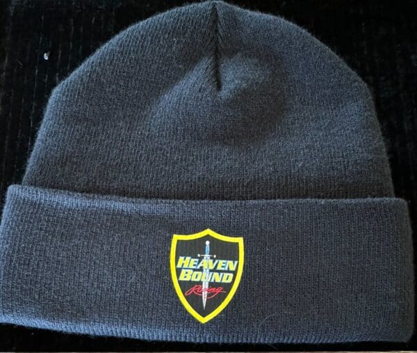 Black Heaven Bound Racing beanie.